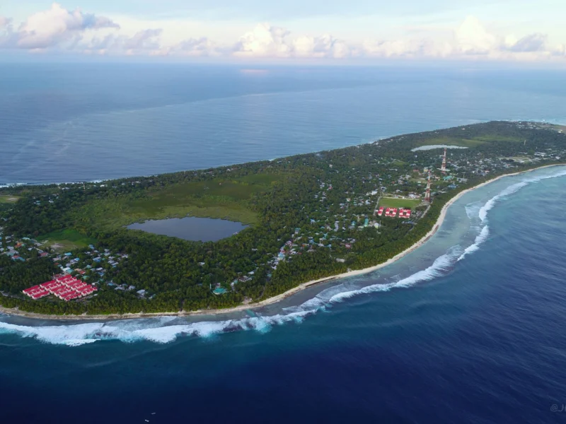 Fuvahmulah coastline from above